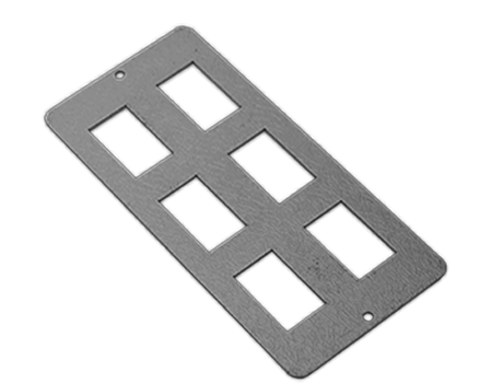 6 way parallel RJ45 data plate