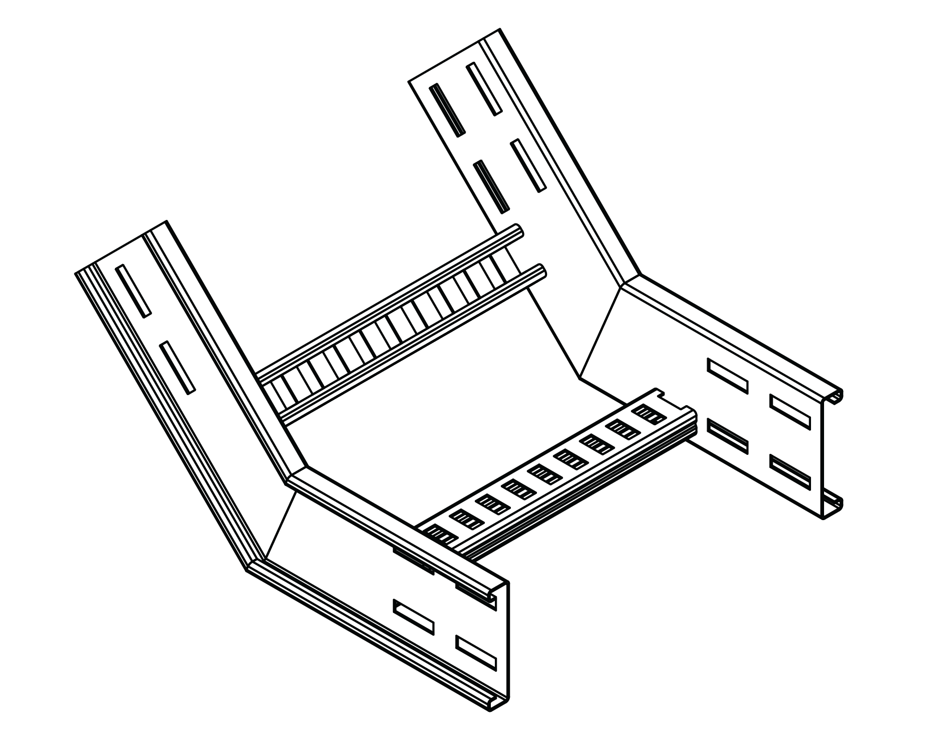 ladder 45˚internal riser