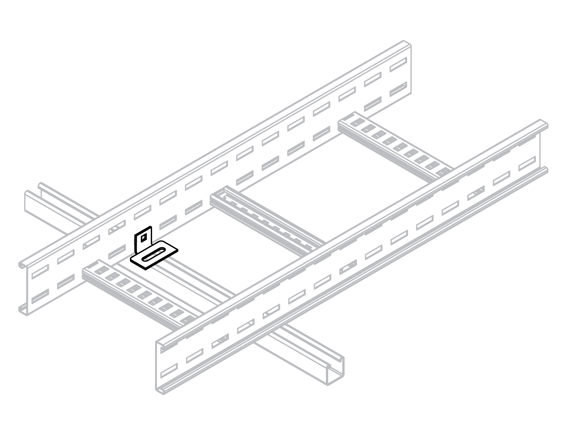 ladder bolted hold down clip