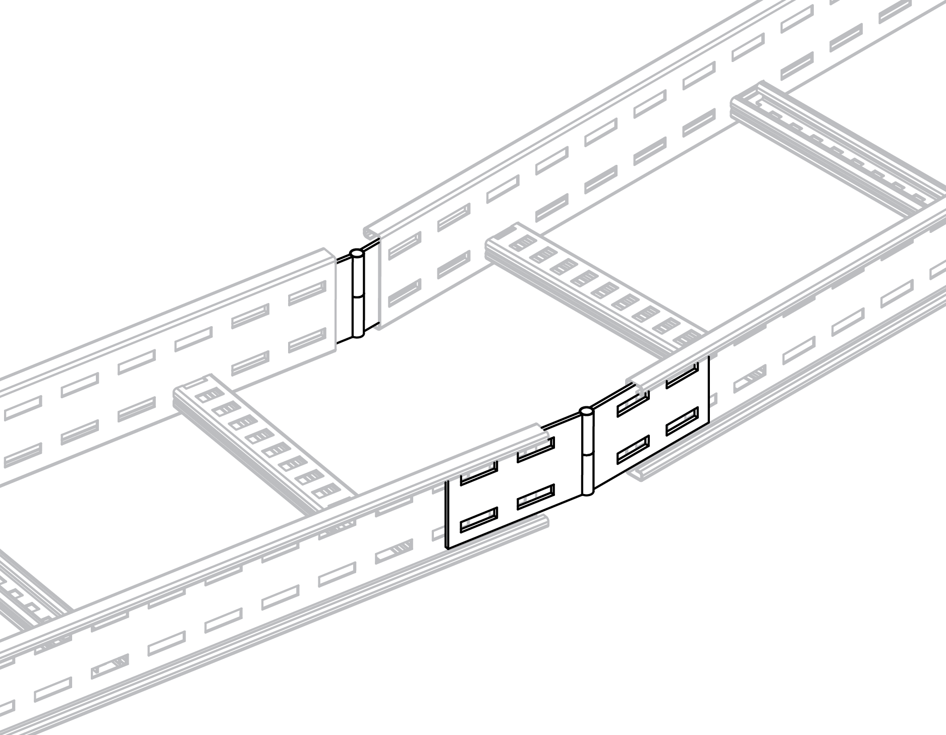 horizontal splice plates