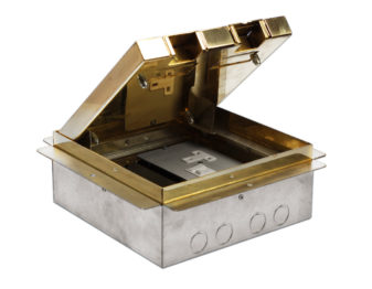 brass cavity floor box