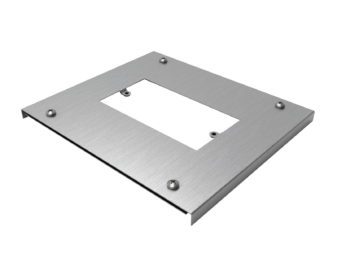 Screwbush Vertical Twin Socket Plate