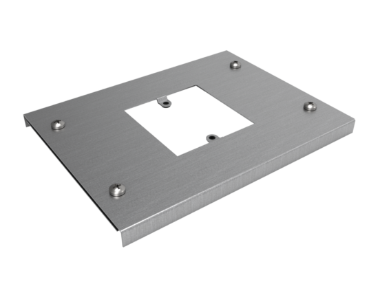 Screwbush Vertical Single Socket Plate